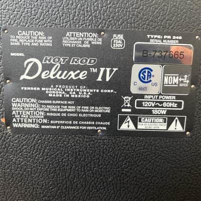 Fender Hot Rod Deluxe IV 3-Channel 40-Watt 1x12" Guitar Combo 2018 - Present - Black image 4