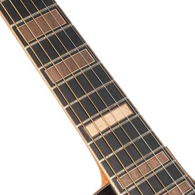 Cort MODERNBLACK Modern Concert Body Venetian Cutaway Solid European Sitka Spruce Top Walnut Reinforced Mahogany Neck 6-String Acoustic-Electric Guitar w/Hard Case image 9