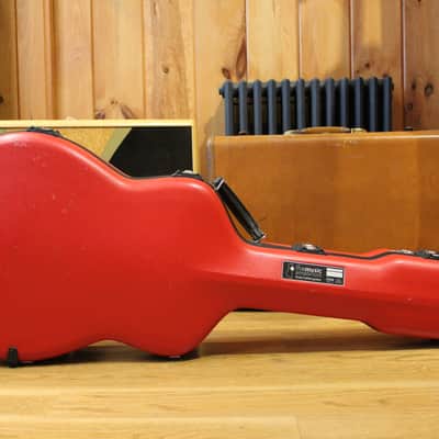 Calton Custom Hardshell Case for 000-12 fret acoustic, Red exterior image 1