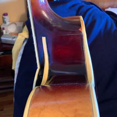 D'Angelico New Yorker 1954 Amber Sunburst w/original Lifton hardshell case image 8