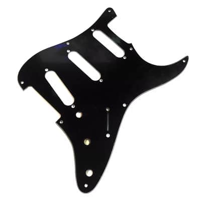 Black 3 Ply Stevie Ray Vaughan SRV Stratocaster Pickguard/Backplate Set Made In USA image 4