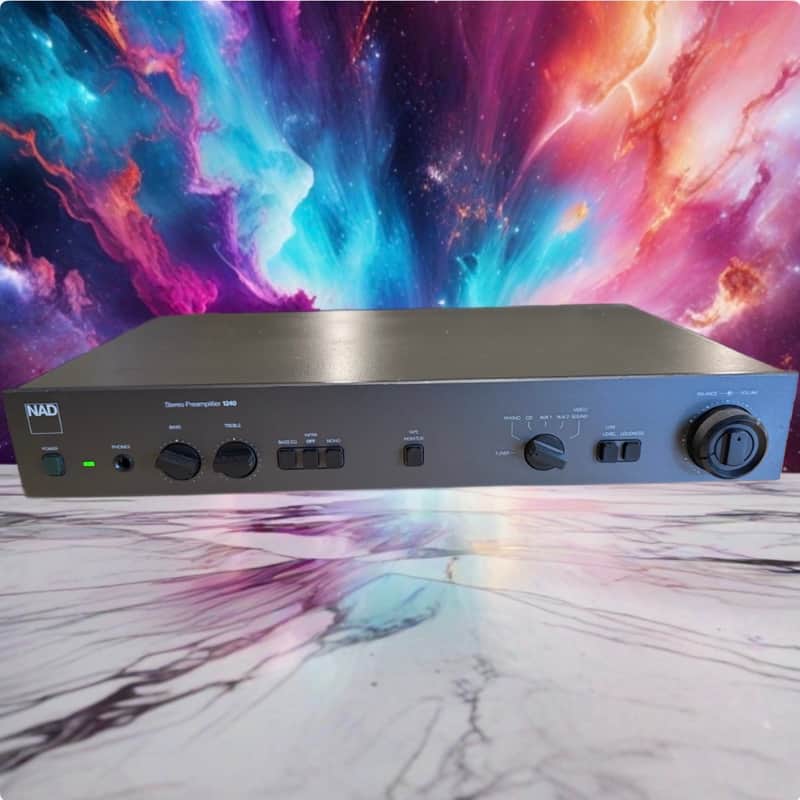 NAD 1240 Vintage Stereo Pre-Amplifier. Recapped, Full Serviced Works Amazing🎶🔥 image 1
