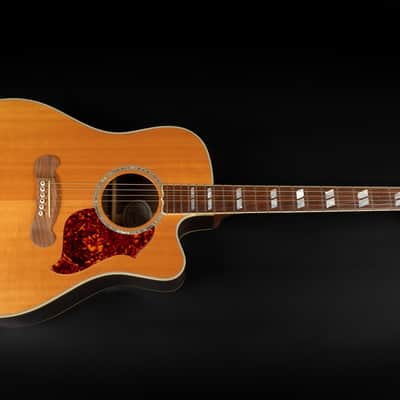 2017 Gibson Songwriter Deluxe Studio EC Rosewood - Antique Natural | USA All Solid Dreadnought Acoustic Guitar Pickup Cutaway | CoA OHSC image 3