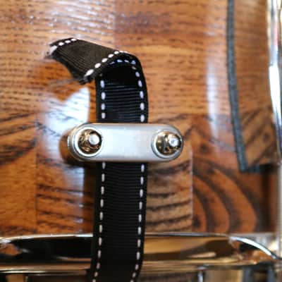 Holloman Custom Drums 6.5" x 14" Ash Segmented Snare Drum image 5
