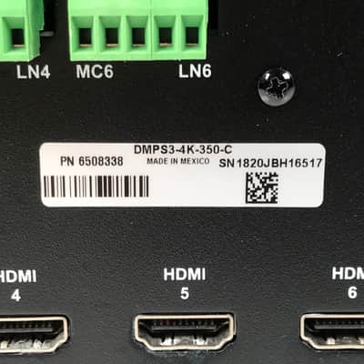 CRESTRON DMPS3-4K-350-C 3-Series 4K DigitalMedia Presentation System 350 image 12