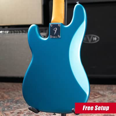Fender Vintera III Late '60s Precision Bass - Lake Placid Blue with Gig Bag image 2