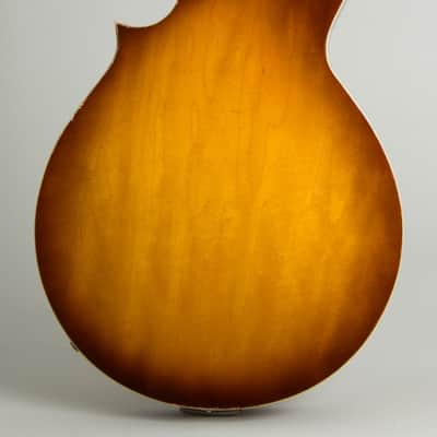 Harmony H-35 Hollow Body Electric Mandolin (1970), ser. #1979H35, black gig bag case. image 4