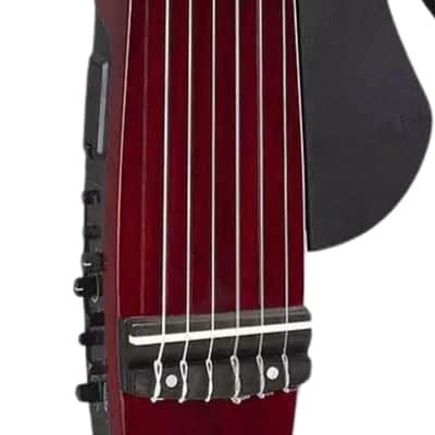Yamaha Nylon String Silent Guitar Crimson Red Burst image 4