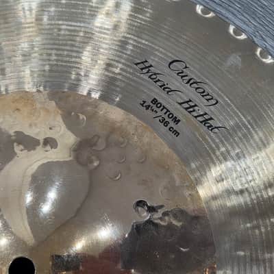 Zildjian 14.25" K Custom Hybrid Hi-Hat Cymbals (Pair) (Near Mint!) image 12