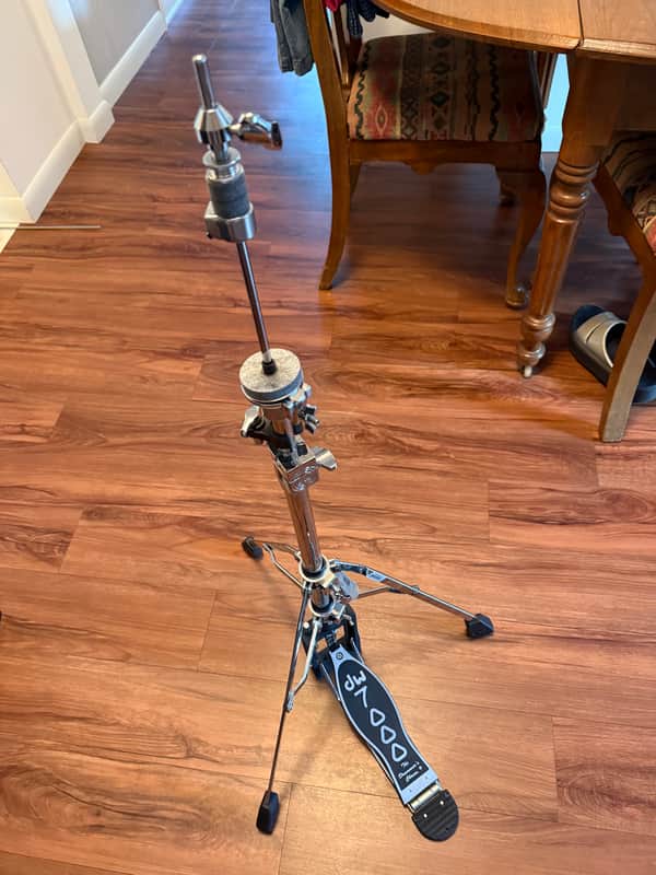 DW DWCP7500 7000 Series Single-Braced 3 Leg Hi-Hat Stand 2010s - Chrome image 1