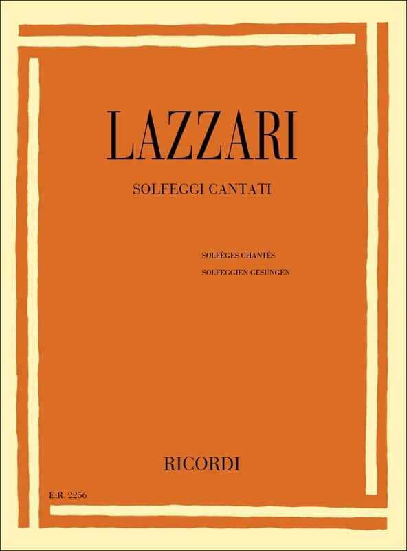 LIBRO Solfeggi Cantati Di A. Lazzari image 1