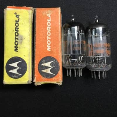 NOS PAIR MOTOROLA (RCA) 5963 Audio Amplifier VACUUM TUBES Tested USA 5.3343-D image 1