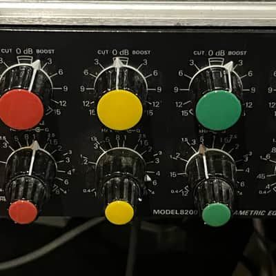 GML 8200 2-Channel Parametric Equalizer with Power Supply 1990s - Black image 4