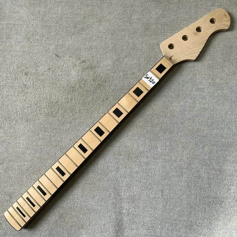 4 String Bass Neck with Black Block Inlays, 20 Frets image 1