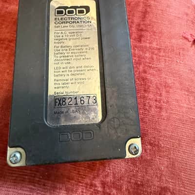 DOD Fx55b Supra do station pedal - Red image 2
