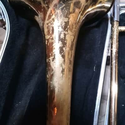 Blessing Scholastic Tenor Trombone, Case & Mouthpiece. Made in USA. Acceptable. image 5