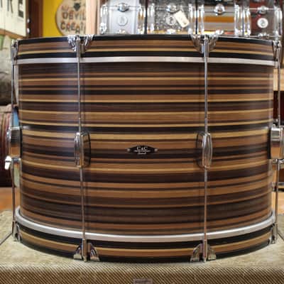 C&C Drum Company Player Date II Outfit in Brown Oyster 14x22 8x12 15x16 image 3