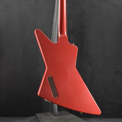 Gibson Custom Shop 1958 Korina Explorer VOS Cardinal Red Gold Hardware image 8