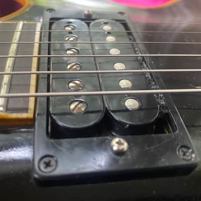 Mavis Tokai Les Paul Custom LC 1985 - GLOSS BLACK - w/Vintage GIBSON Brown Hardshell Case image 5