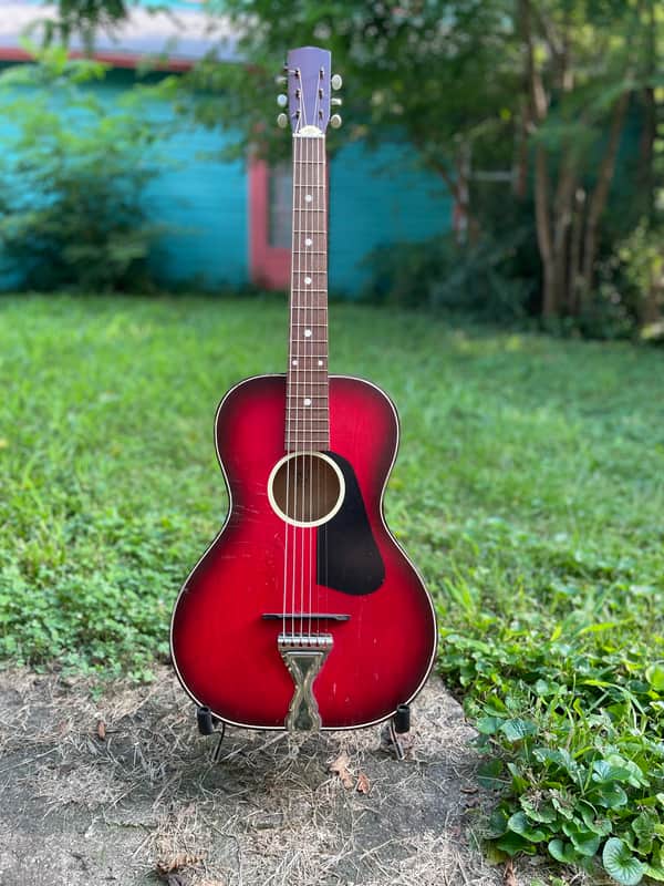 United Unbranded Parlor Guitar - circa 1960’s image 1