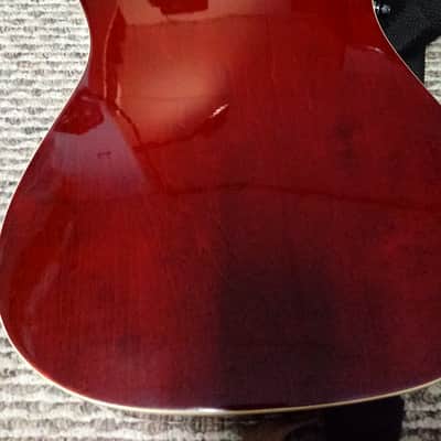 Kramer Ferrington Electric Hollowbody and Acoustic Guitar 80s Sunburst image 2