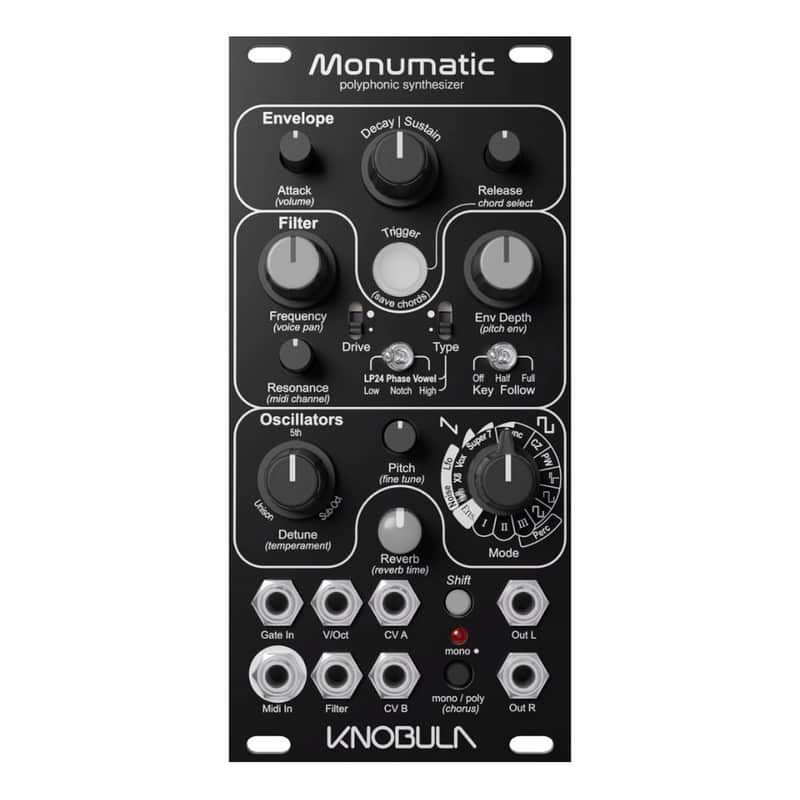 Knobula Monumatic Eurorack Synth Module (Dark Mode) image 1