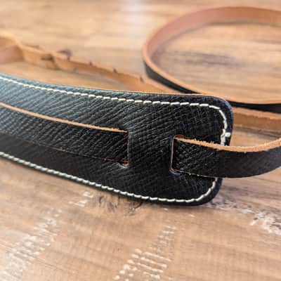 Bobby Lee Sottile Mfg Co Guitar Strap Vintage 1970s Black NOS Excellent! image 3