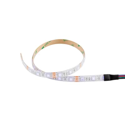 Pedalboard Hi-Viz Lighting Kit - RockBoard 50cm LED Strip + 6x Neon Orange Right Angle Patch Cables image 4