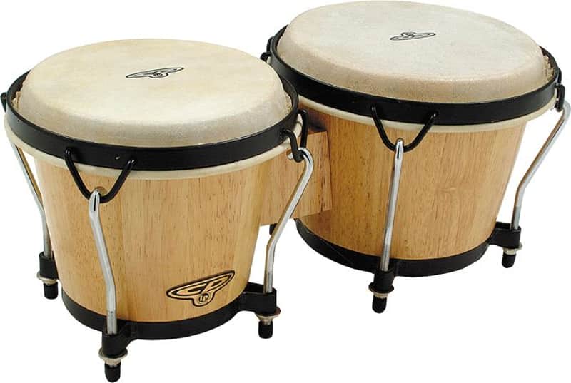 Latin Percussion CP Traditional Natural Wood Bongos image 1