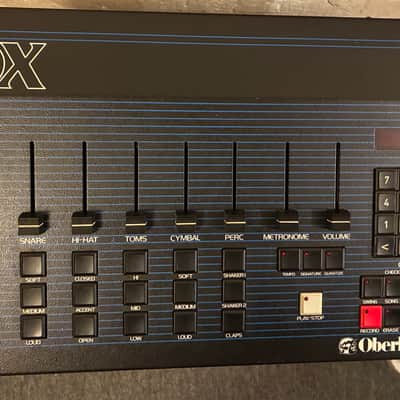Oberheim DX 1983 - Blue with wood ends image 17