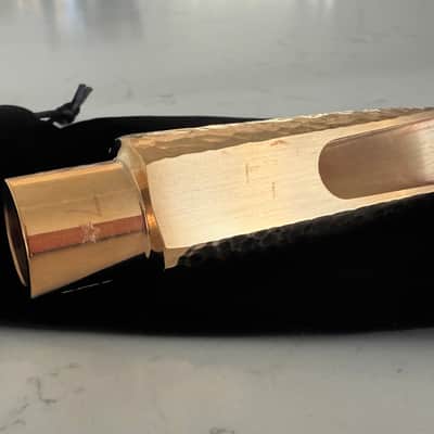 JodyJazz Hand Hammered (HH) 7* Bb Tenor Saxophone Mouthpiece - Gold Plated image 6