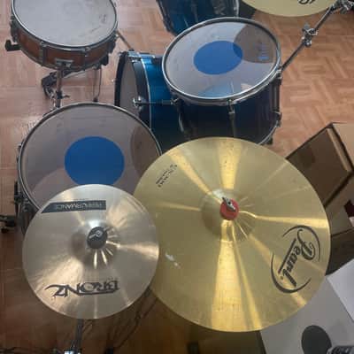Batería acústica marca Ludwig Rocker 90's - Azul Metalico image 12