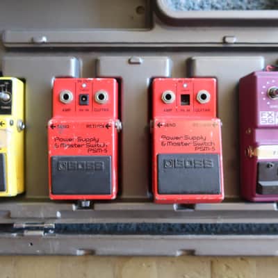 Immagine Vintage Boss BCB-6 Effects Pedal Pedalboard Carrying Case PSM-5 + Project OD-2 - 2