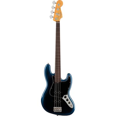 Fender American Professional II Fretless Jazz Bass, Rosewood Fingerboard, Dark Night Finish - Used image 1