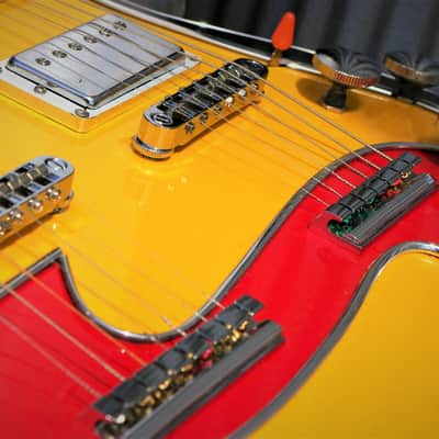 El Daga Lightshow Doubleneck 2000 Custom, Robelli. Art Collection Guitar. Only one. Unique. Rare. image 7