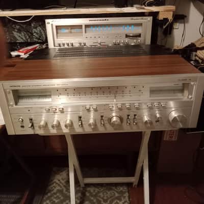 Hitachi SR 2004 G series 1979 - silver / walnut veneer image 5