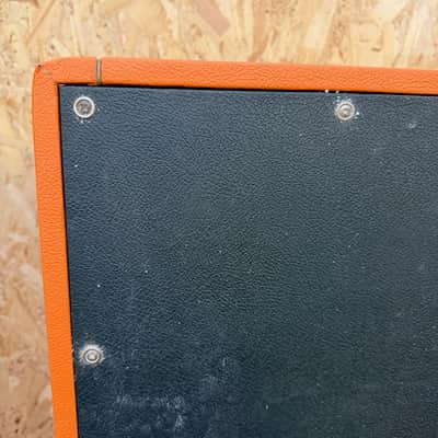 Vintage 1968 1969 Marshall 'Salt and Pepper' Orange 4x12 Amplifier Cabinet EMPTY image 9