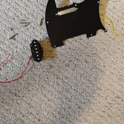 Loaded Telecaster Pickguard with bridge and both pickups parts for luthier project image 5