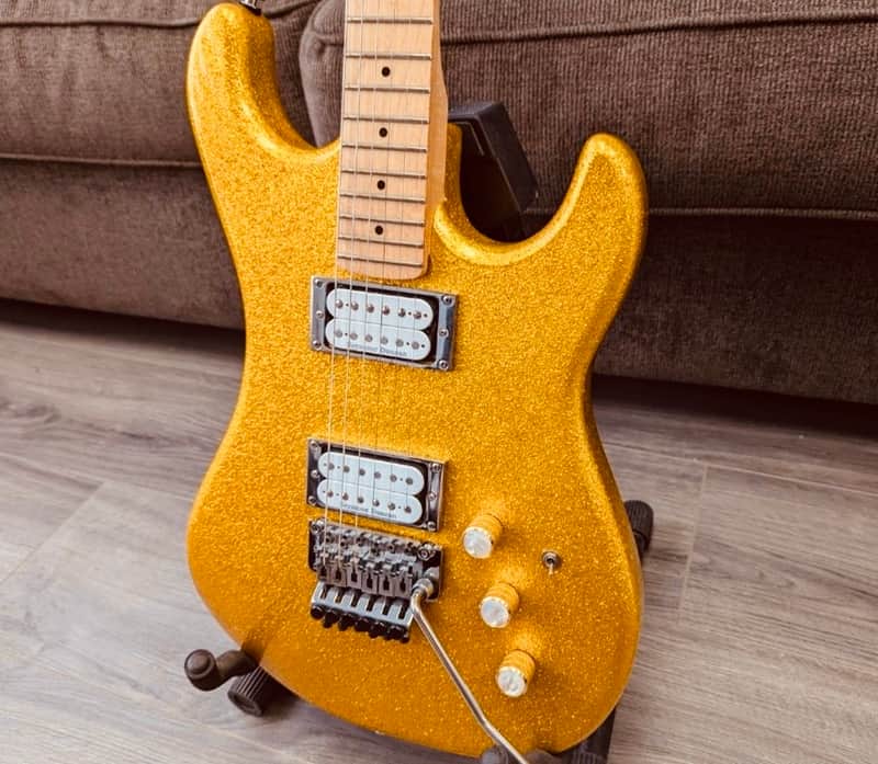 ‘16 Kramer | Ltd. Edition Pacer | 40th Anniv. | Electric Candy 🍭Gold Metal Flake | Floyd Rose | Korea image 1