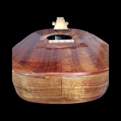 Solid Koa Pineapple Tenor Ukulele with Hardwood Inlays image 10
