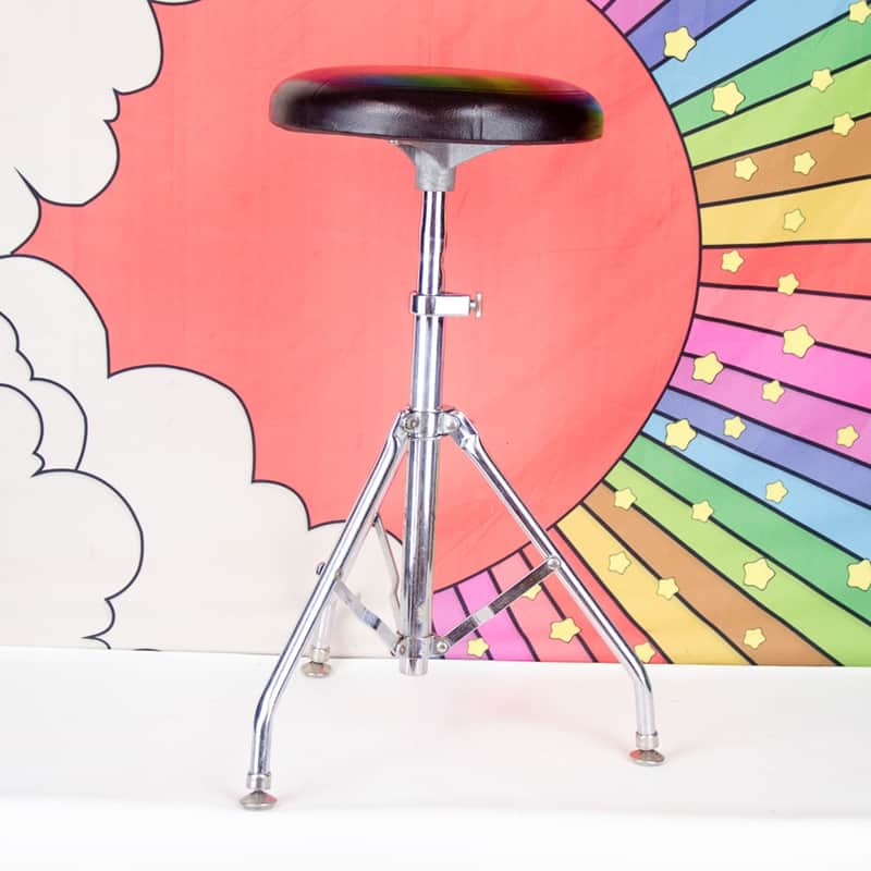 Used 70's Ludwig Drum Throne - swivel feet image 1