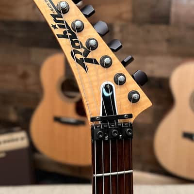 Robin Medley Standard IV 1991 w/ Gig Bag - Rio Grande Pickups, Ash Body, Floyd Rose, Green, Made in USA, Medley Standard Four image 4