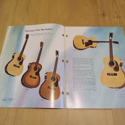 Vintage 1972 Harmony Instrument Catalog! Rare, Original Case Candy, Paperwork! image 4