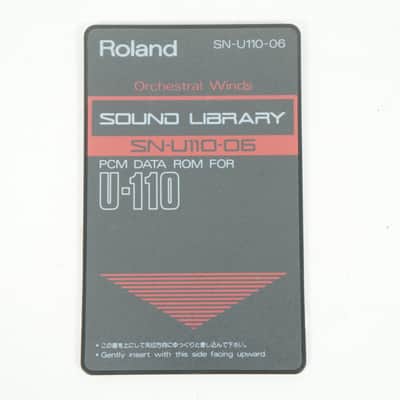 Roland SN-U110-06 Orchestral Winds PCM DATA ROM Card for Roland U110