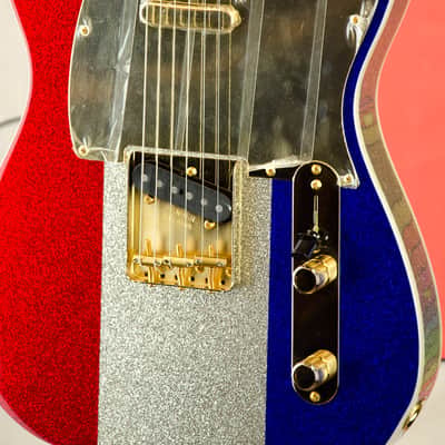 Fender Limited Edition Buck Owens Telecaster®, Maple Fingerboard, Red, Silver and Blue Sparkle image 9