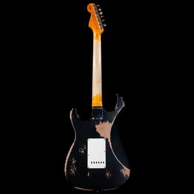 Fender Custom Shop 1961 Stratocaster Heavy Relic Rosewood Board Black R120468 image 6
