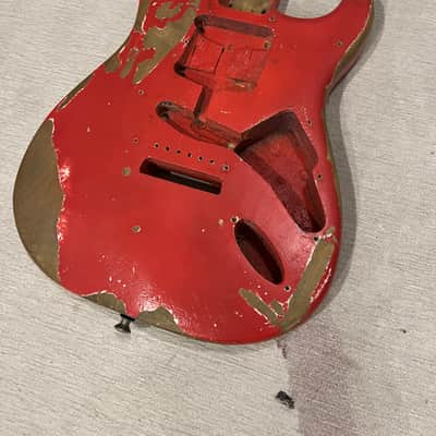 Fender Stratocaster Body 1962 - Fiesta Red refin image 2