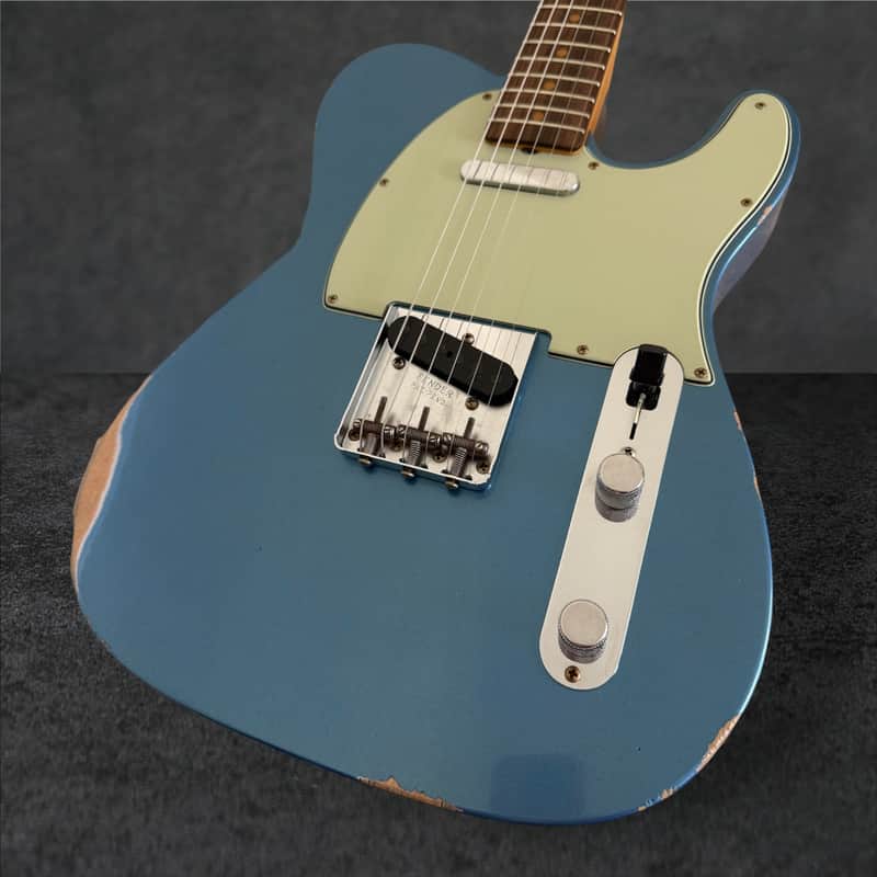 2025 Fender Custom Shop '63 Telecaster Relic – Aged Lake Placid Blue image 1