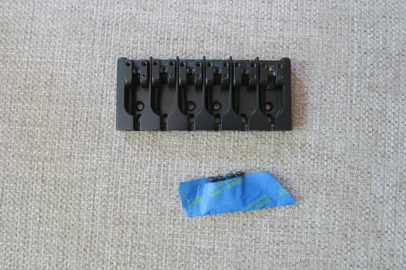 Hipshot A Style 6 String Brass Bridge .708" / 18mm Spacing image 1