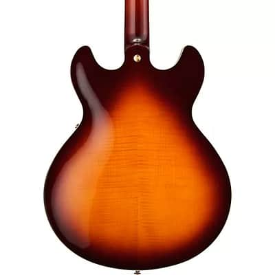 Yamaha SA2200 Semi-Hollowbody Electric Guitar, Sycamore Top; Brown Sunburst image 3